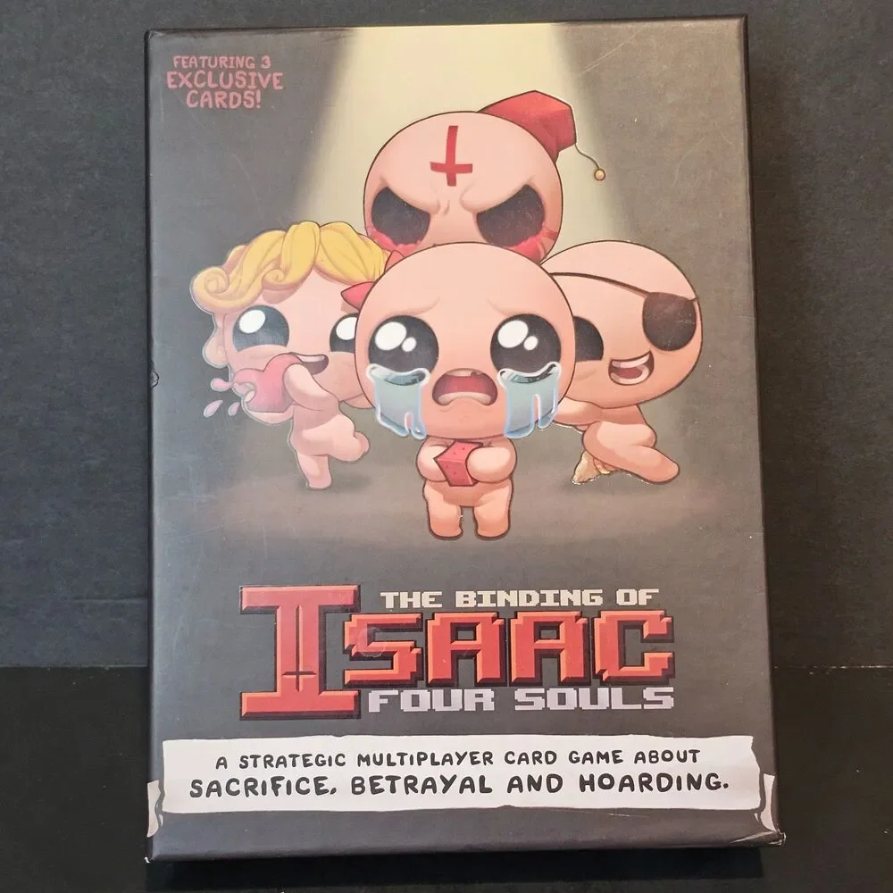 The Binding of Isaac Four Souls Board Game 3 Exclusive Cards Complete